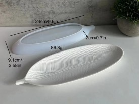 Molde silicona bandeja hoja alargada fina 